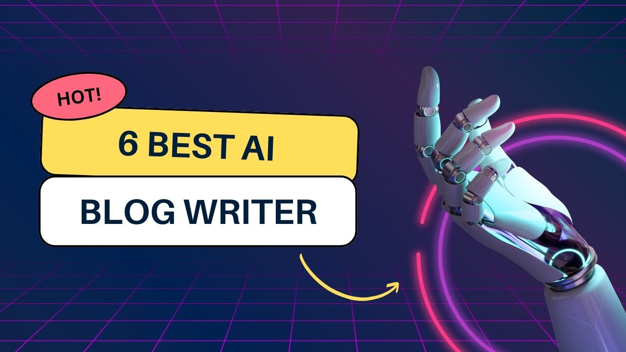 Visual representation of the 6 Best AI Blog Writer tools for content creation