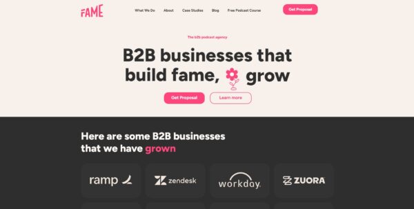 Fame AI Podcast B2B
