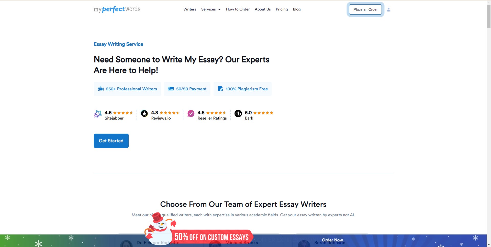 My Perfect Words professional essay writing services for students