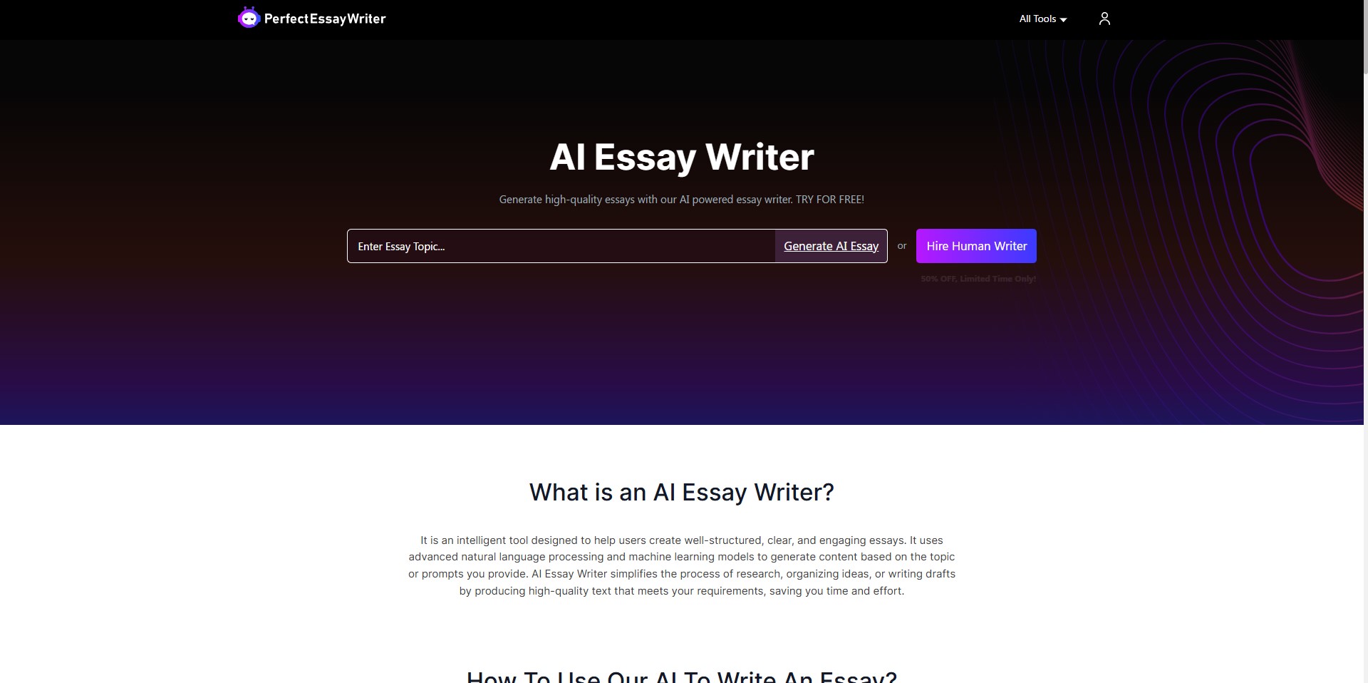 Perfect Essay Writer: AI-powered tool for effortless essay creation