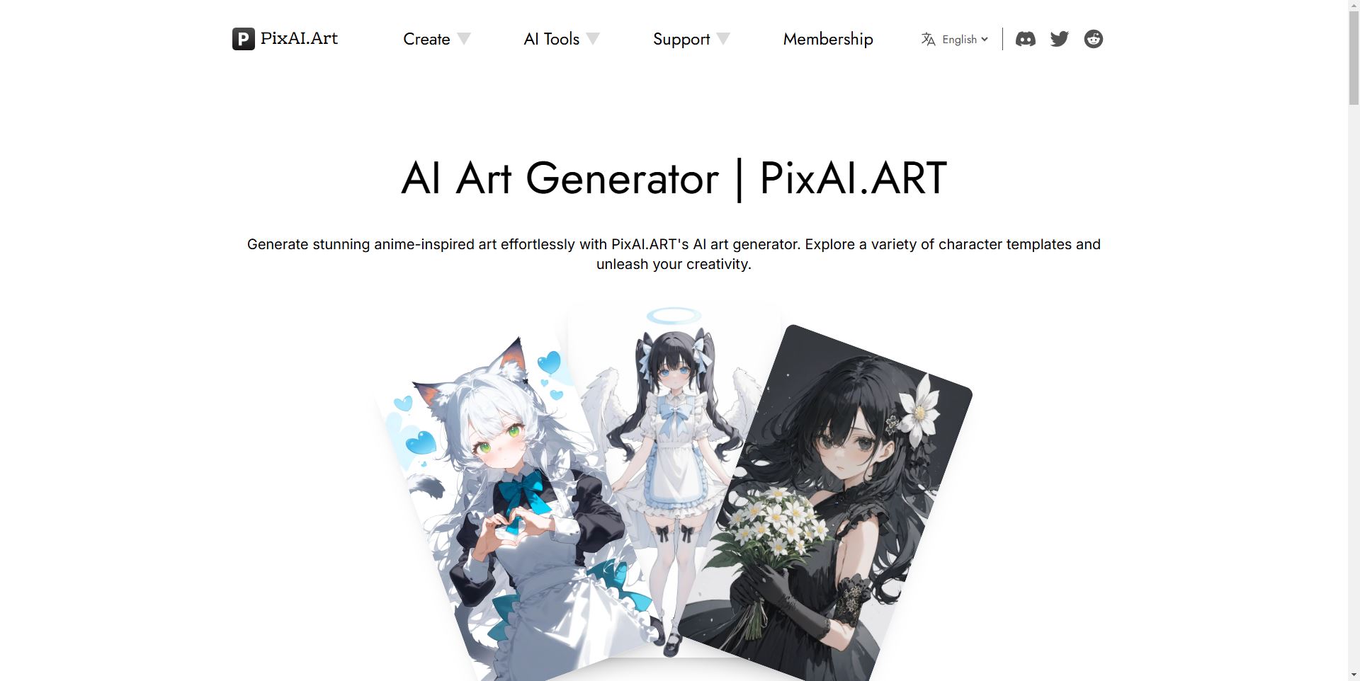 PixAI anime art generator creating stunning character designs