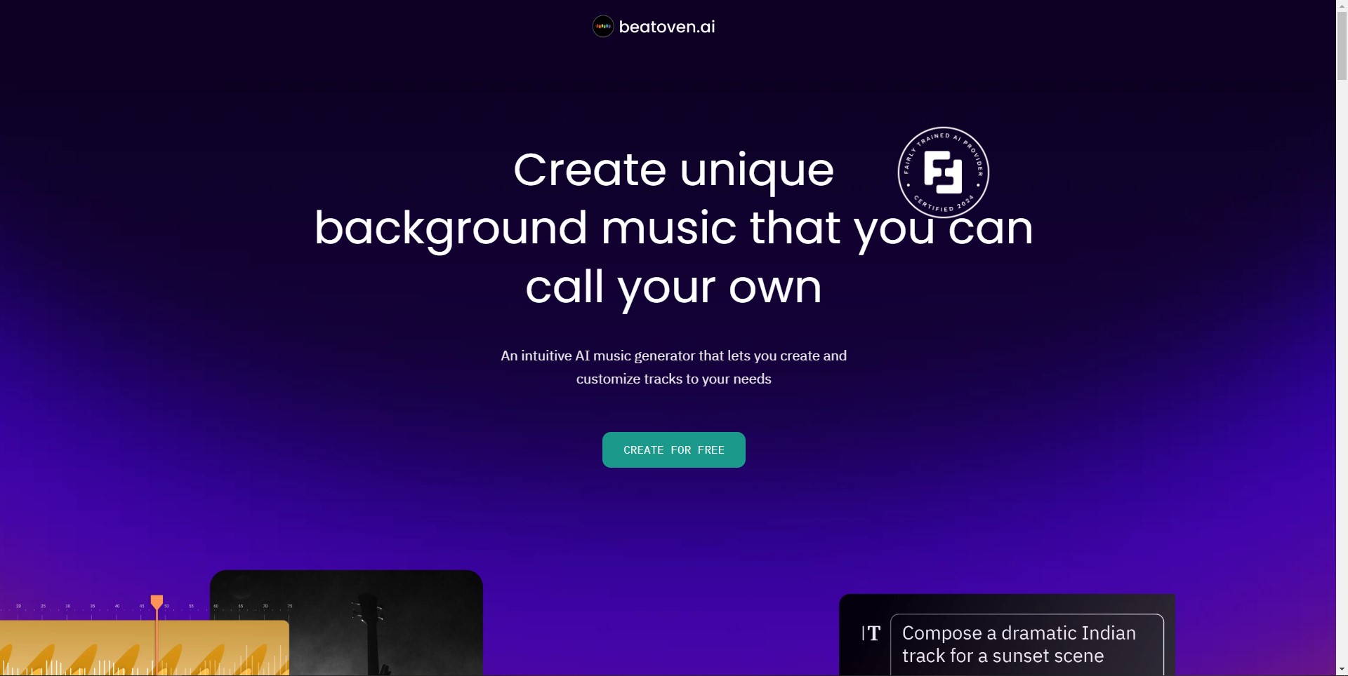 Create unique music for your content with Beatoven AI, the advanced AI music generator