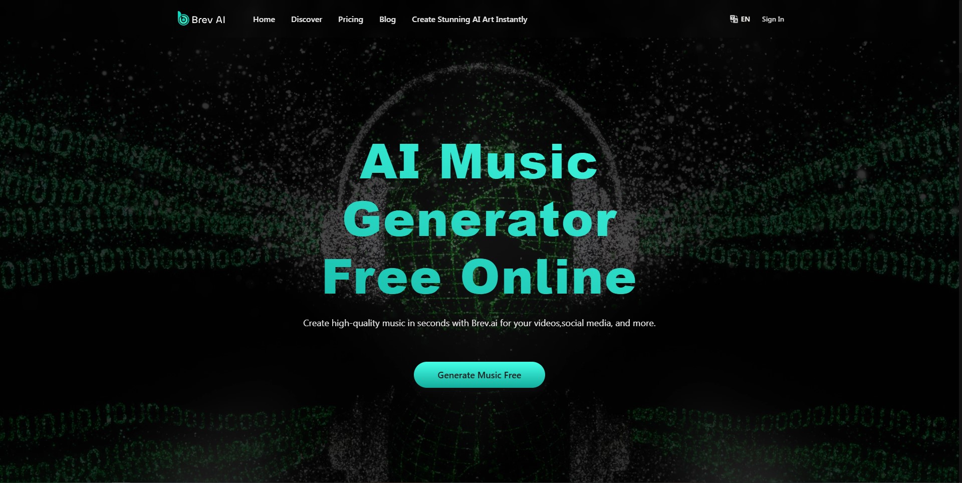 Create stunning music instantly with Brev AI AI music generator