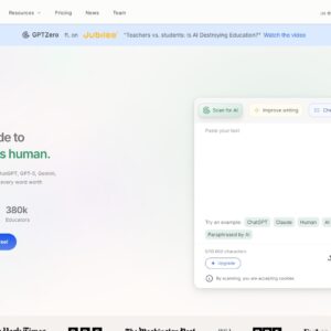 Screenshot of the GPTZero AI detection report showing sentence-level highlighting and high accuracy. Essential information for reading GPTZero AI reviews.