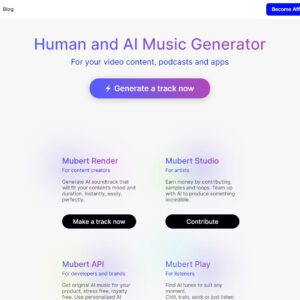 Mubert AI (30% coupon code)