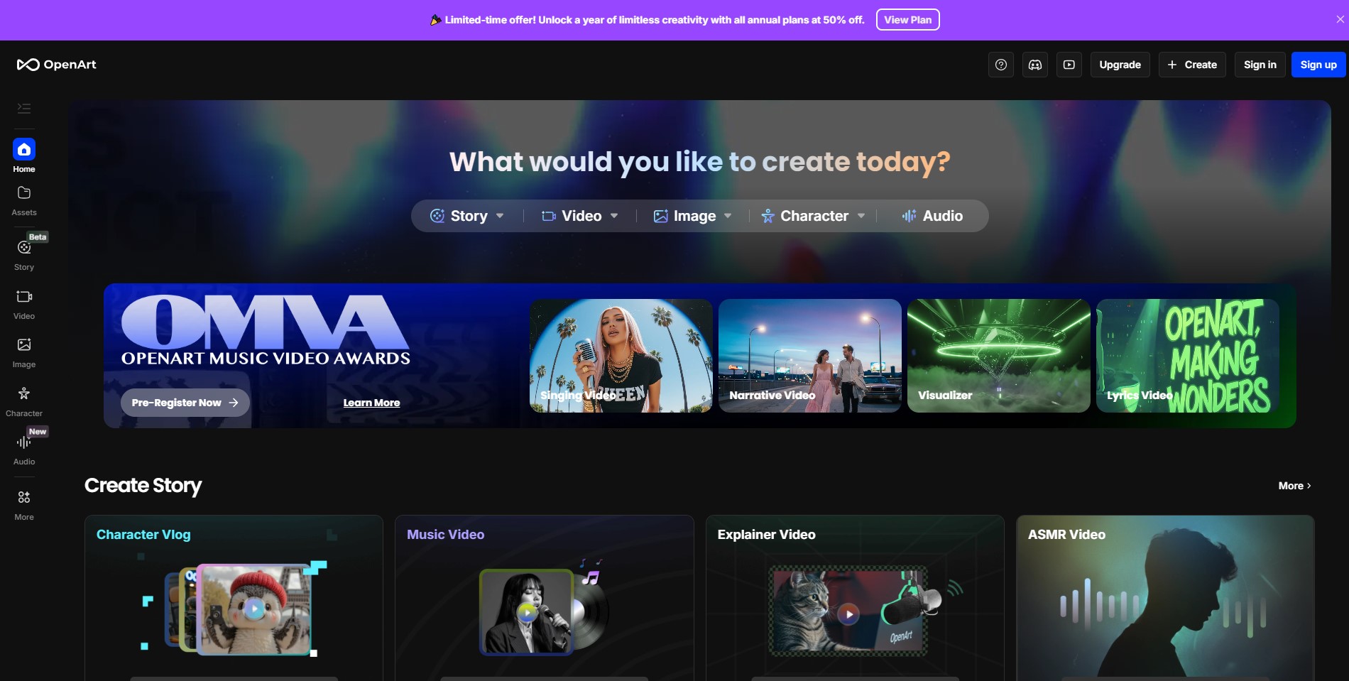Screenshot of the user-friendly OpenArt AI review dashboard, clearly showing the clean interface and key feature controls.