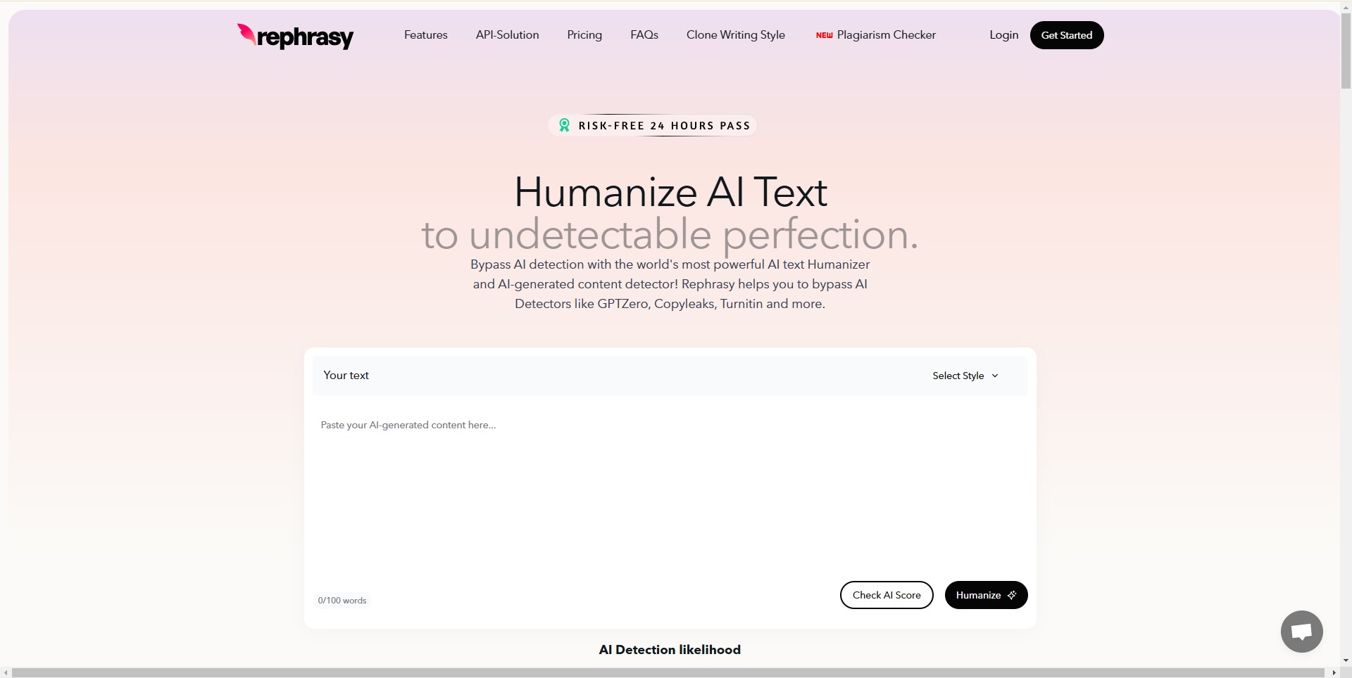 Rephrasy AI: Transform AI-generated text into humanized content for better engagement and authenticity