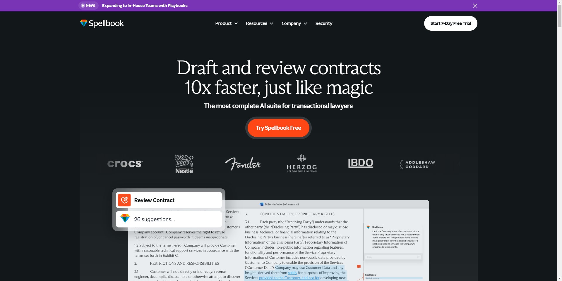 Spellbook AI revolutionizing contract drafting and review for lawyers
