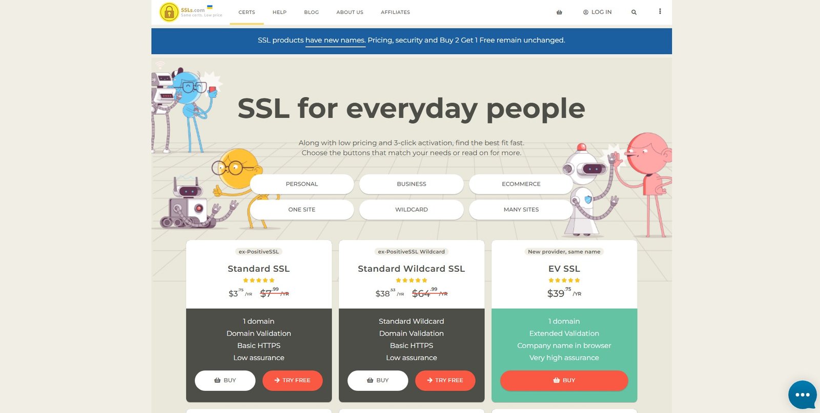 SSLS.com logo and branding, representing a leading digital security certificate retailer and CA partner.