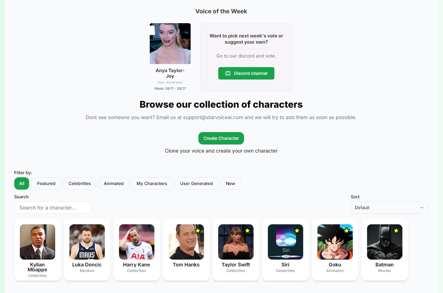 Star Voice AI celebrity voice generator creating a personalized video