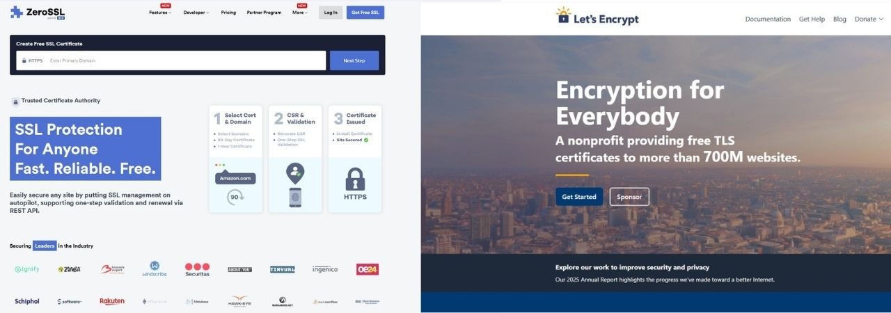 Let’s Encrypt vs. ZeroSSL: Choosing Your Free SSL Certificate